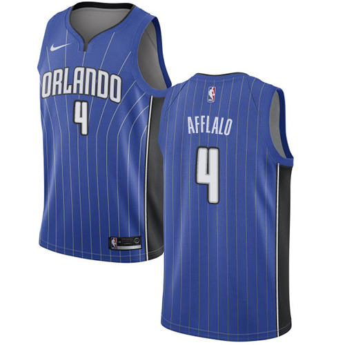 Men's Nike Orlando Magic #4 Arron Afflalo Swingman Royal Blue Road NBA Jersey - Icon Edition
