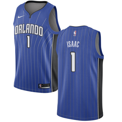 Men's Nike Orlando Magic #1 Jonathan Isaac Swingman Royal Blue Road NBA Jersey - Icon Edition