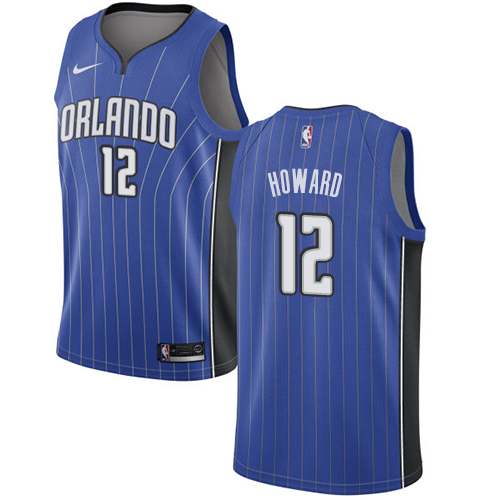 Men's Nike Orlando Magic #12 Dwight Howard Swingman Royal Blue Road NBA Jersey - Icon Edition