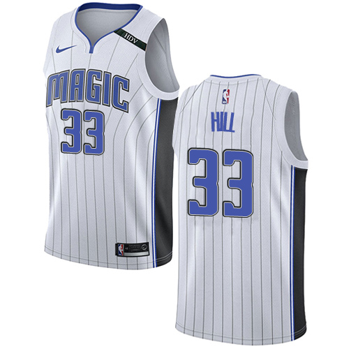Youth Adidas Orlando Magic #33 Grant Hill Authentic White Home NBA Jersey