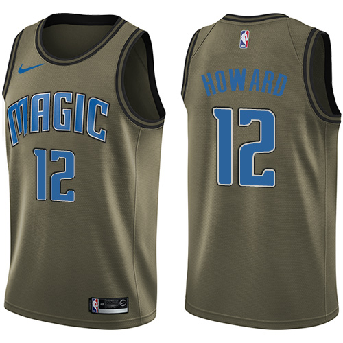 Men's Nike Orlando Magic #12 Dwight Howard Swingman Green Salute to Service NBA Jersey