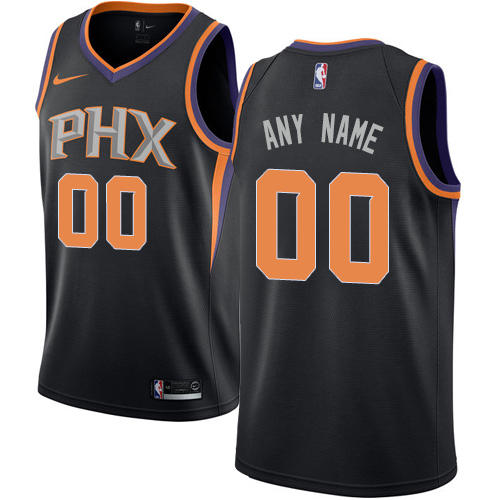 Men's Nike Phoenix Suns Customized Swingman Black Alternate NBA Jersey Statement Edition