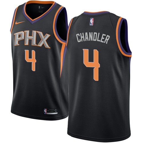 Men's Nike Phoenix Suns #4 Tyson Chandler Authentic Black Alternate NBA Jersey Statement Edition
