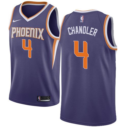 Youth Nike Phoenix Suns #4 Tyson Chandler Swingman Purple Road NBA Jersey - Icon Edition