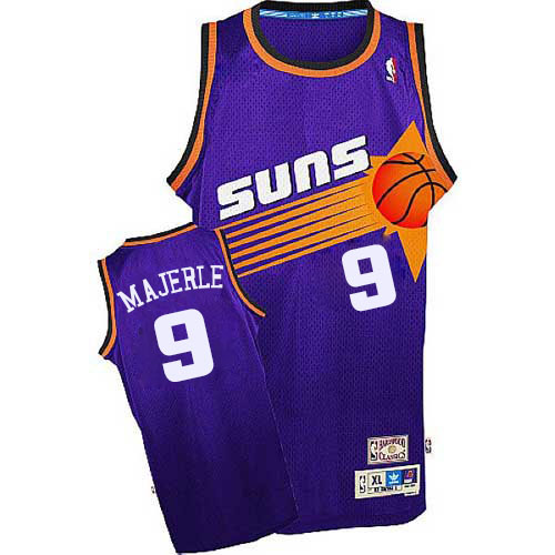 Men's Adidas Phoenix Suns #9 Dan Majerle Authentic Purple Throwback NBA Jersey