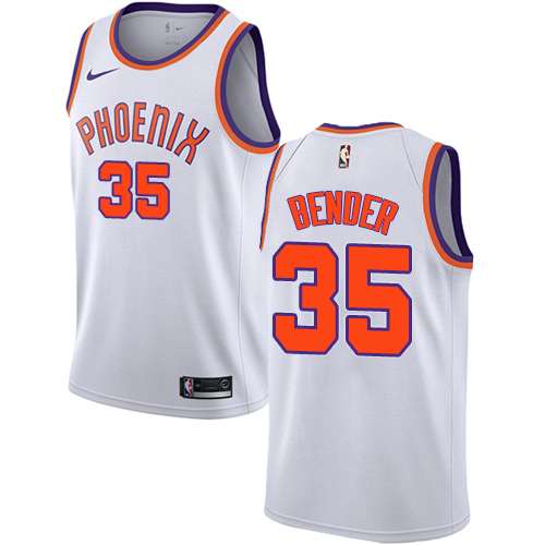 Men's Adidas Phoenix Suns #35 Dragan Bender Authentic White Home NBA Jersey