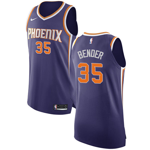 Men's Nike Phoenix Suns #35 Dragan Bender Authentic Purple Road NBA Jersey - Icon Edition
