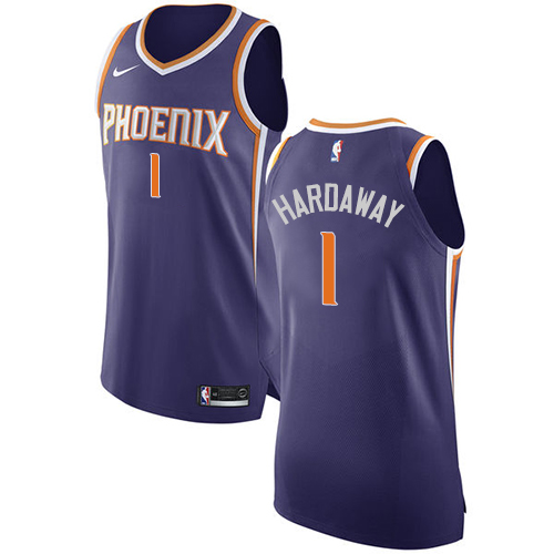 Men's Nike Phoenix Suns #1 Penny Hardaway Authentic Purple Road NBA Jersey - Icon Edition