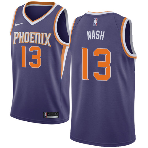 Youth Nike Phoenix Suns #13 Steve Nash Swingman Purple Road NBA Jersey - Icon Edition