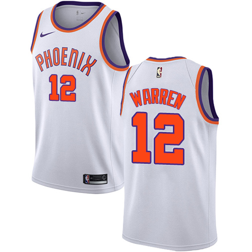 Youth Adidas Phoenix Suns #12 T.J. Warren Authentic White Home NBA Jersey