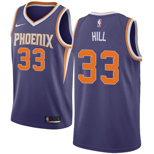 Youth Nike Phoenix Suns #33 Grant Hill Swingman Purple Road NBA Jersey - Icon Edition