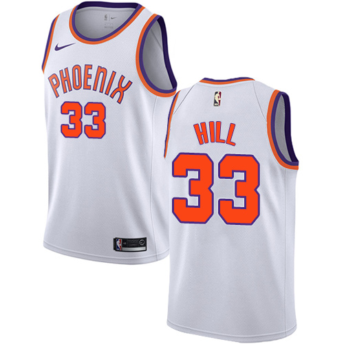 Women's Adidas Phoenix Suns #33 Grant Hill Authentic White Home NBA Jersey