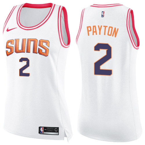 Women's Nike Phoenix Suns #53 Greg Monroe Swingman White/Pink Fashion NBA Jersey