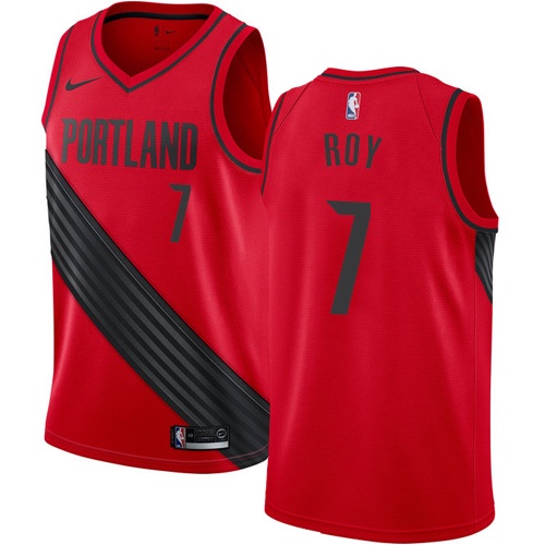 Men's Nike Portland Trail Blazers #7 Brandon Roy Authentic Red Alternate NBA Jersey Statement Edition