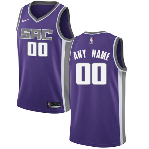 Men's Nike Sacramento Kings Customized Swingman Purple Road NBA Jersey - Icon Edition