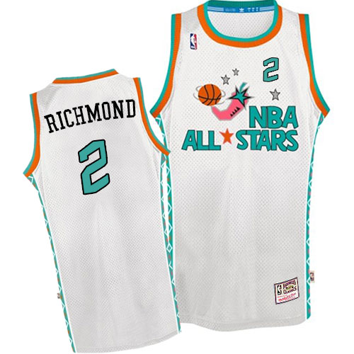 Men's Mitchell and Ness Sacramento Kings #2 Mitch Richmond Authentic White 1996 All Star Throwback NBA Jersey