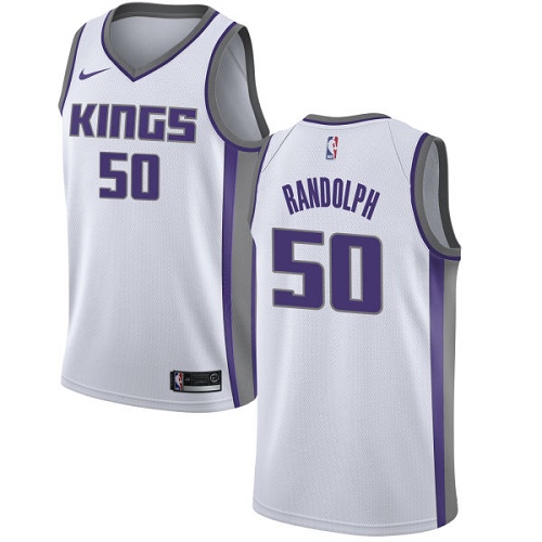Men's Nike Sacramento Kings #50 Zach Randolph Swingman White NBA Jersey - Association Edition