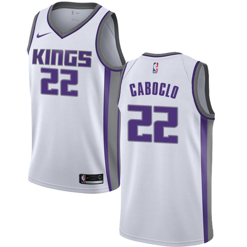 Youth Nike Sacramento Kings #3 George Hill Authentic White NBA Jersey - Association Edition