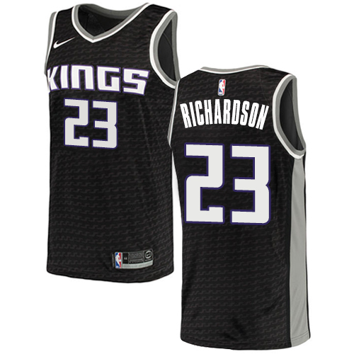 Women's Adidas Sacramento Kings #23 Malachi Richardson Swingman Black NBA Jersey Statement Edition