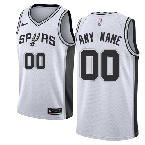 Men's Nike San Antonio Spurs Customized Authentic White Home NBA Jersey - Association Edition