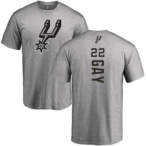 NBA Nike San Antonio Spurs #22 Rudy Gay Ash Backer T-Shirt