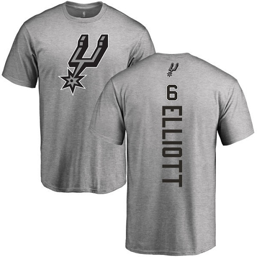NBA Nike San Antonio Spurs #6 Sean Elliott Ash Backer T-Shirt