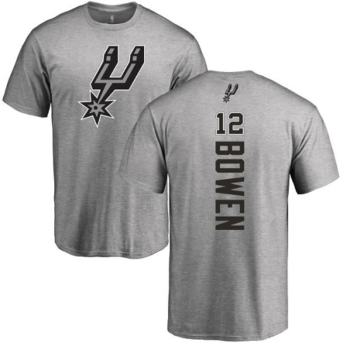 NBA Nike San Antonio Spurs #12 Bruce Bowen Ash Backer T-Shirt