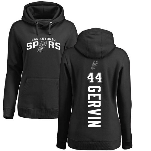 NBA Women's Nike San Antonio Spurs #44 George Gervin Black Backer Pullover Hoodie