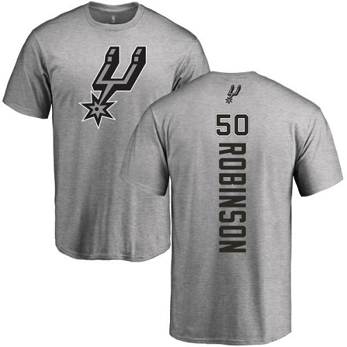 NBA Nike San Antonio Spurs #50 David Robinson Ash Backer T-Shirt