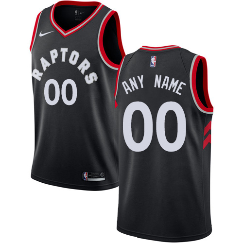 Men's Nike Toronto Raptors Customized Swingman Black Alternate NBA Jersey Statement Edition