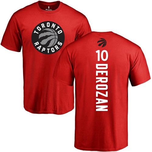 NBA Nike Toronto Raptors #10 DeMar DeRozan Red Backer T-Shirt
