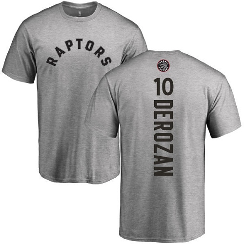 NBA Nike Toronto Raptors #10 DeMar DeRozan Ash Backer T-Shirt