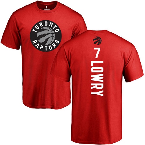 NBA Nike Toronto Raptors #7 Kyle Lowry Red Backer T-Shirt