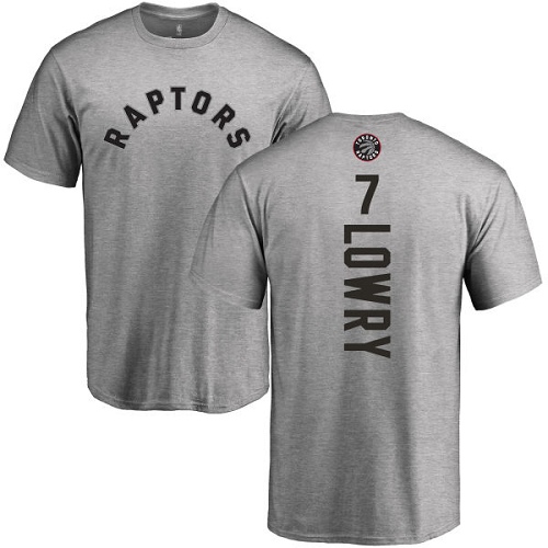 NBA Nike Toronto Raptors #7 Kyle Lowry Ash Backer T-Shirt