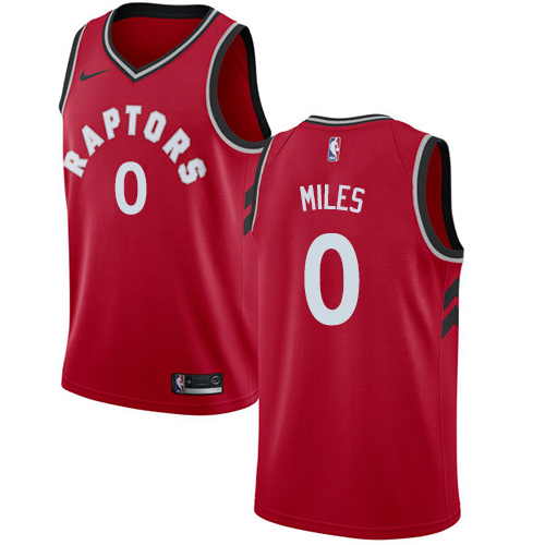 Men's Nike Toronto Raptors #0 C.J. Miles Swingman Red Road NBA Jersey - Icon Edition