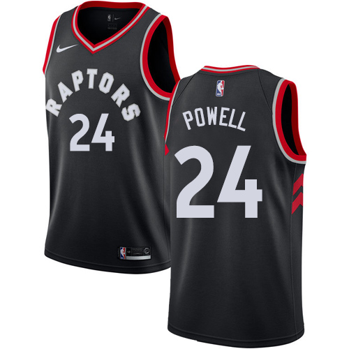 Men's Nike Toronto Raptors #24 Norman Powell Authentic Black Alternate NBA Jersey Statement Edition