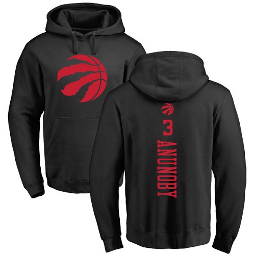 NBA Nike Toronto Raptors #3 OG Anunoby Black One Color Backer Pullover Hoodie