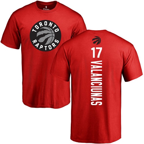 NBA Nike Toronto Raptors #17 Jonas Valanciunas Red Backer T-Shirt
