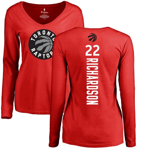 NBA Women's Nike Toronto Raptors #20 Bruno Caboclo Red Backer Long Sleeve T-Shirt