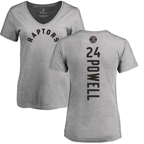 NBA Women's Nike Toronto Raptors #24 Norman Powell Ash Backer T-Shirt