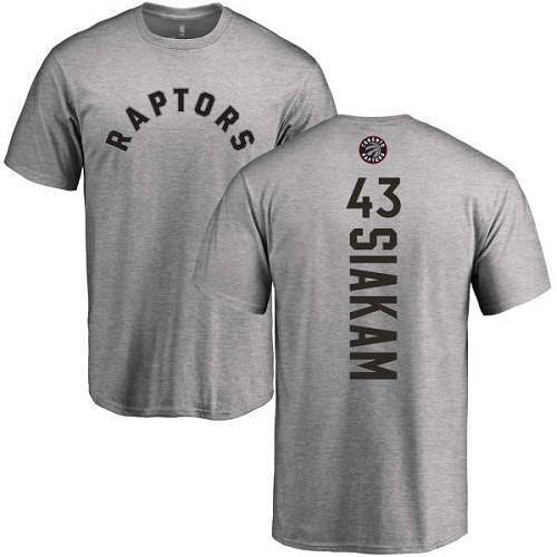 NBA Nike Toronto Raptors #43 Pascal Siakam Ash Backer T-Shirt