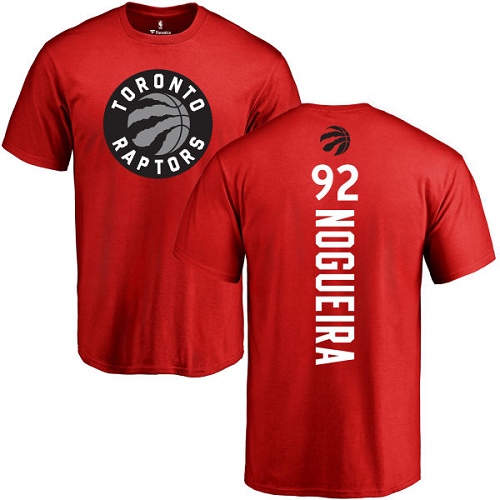 NBA Nike Toronto Raptors #92 Lucas Nogueira Red Backer T-Shirt