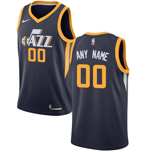 Men's Nike Utah Jazz Customized Swingman Navy Blue Road NBA Jersey - Icon Edition
