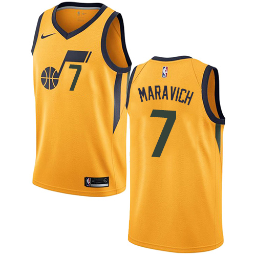 Men's Adidas Utah Jazz #7 Pete Maravich Swingman Green Alternate NBA Jersey