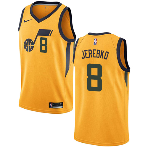 Men's Adidas Utah Jazz #8 Jonas Jerebko Authentic Green Alternate NBA Jersey