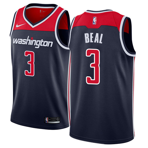 Men's Adidas Washington Wizards #3 Bradley Beal Authentic Navy Blue NBA Jersey Statement Edition