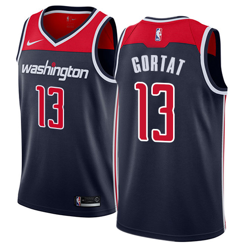 Men's Adidas Washington Wizards #13 Marcin Gortat Swingman Navy Blue NBA Jersey Statement Edition
