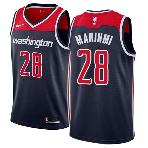 Men's Adidas Washington Wizards #28 Ian Mahinmi Authentic Navy Blue NBA Jersey Statement Edition