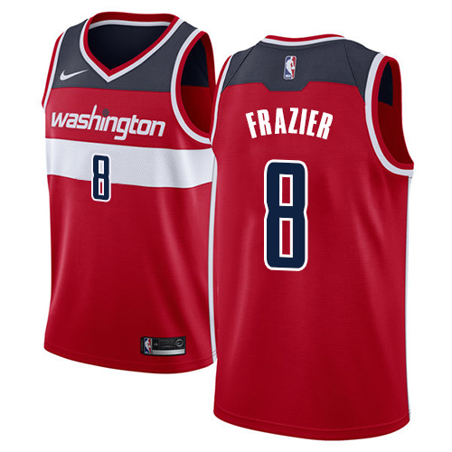 Youth Nike Washington Wizards #8 Tim Frazier Swingman Red Road NBA Jersey - Icon Edition
