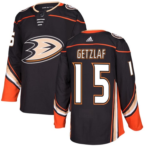Men's Adidas Anaheim Ducks #15 Ryan Getzlaf Authentic Black Home NHL Jersey